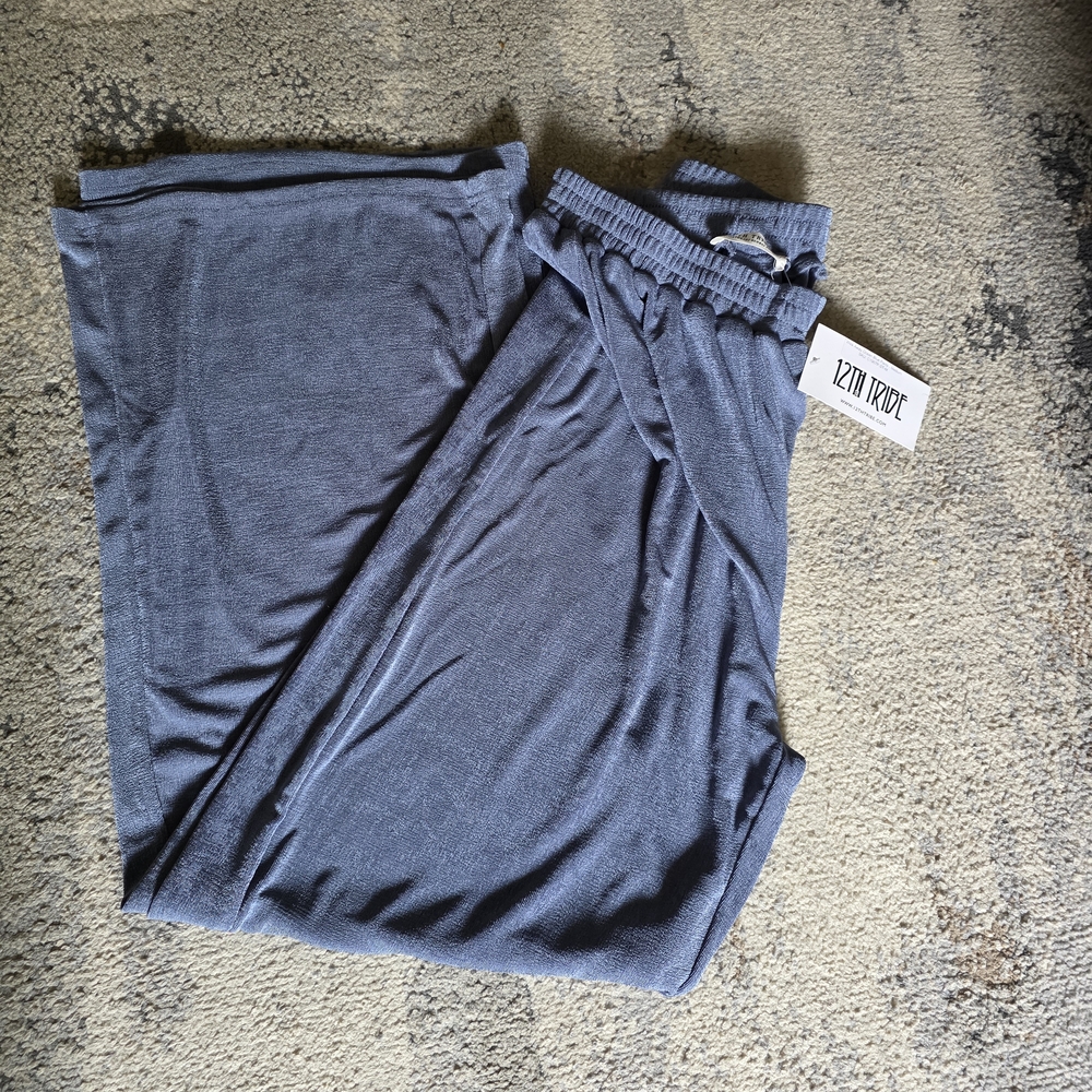 12th Tribe Slate Blue Relaxed Pants